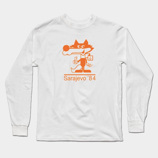 Winter Olympics Sarajevo 1984 Long Sleeve T-Shirt by ezioman